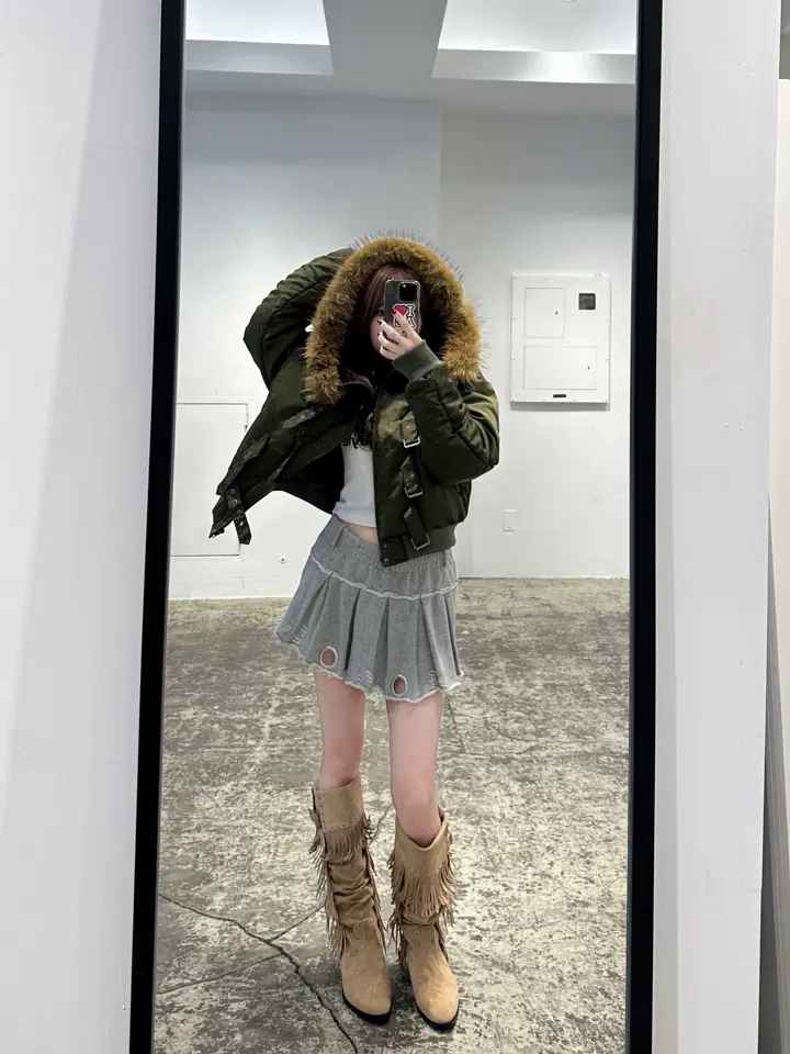 フリンジスエードルーズブーツ｜ACLENT（アクレント）