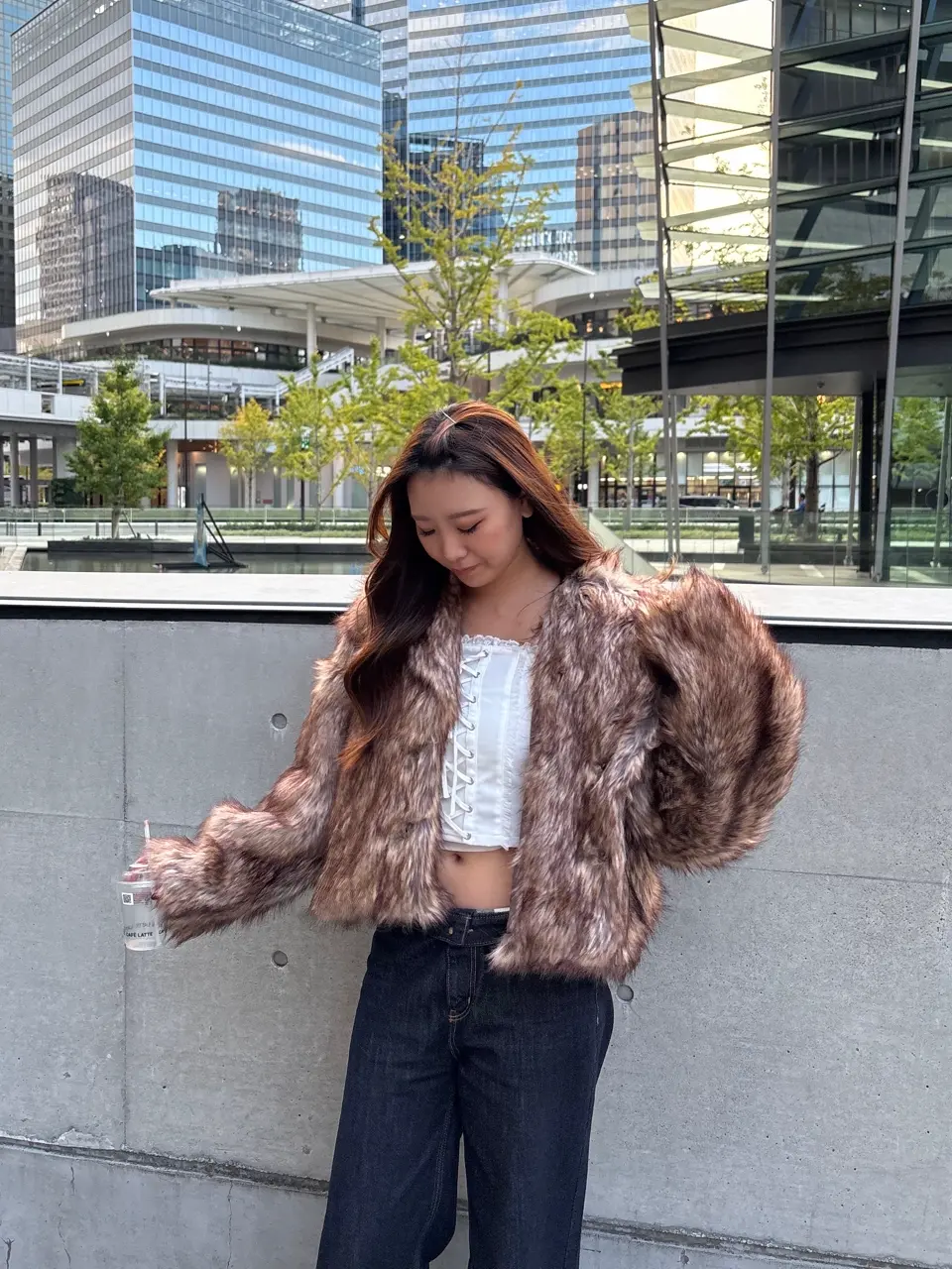 値下げ　ACLENT アクレント ファーコート　M ACLENT（アクレント）ONLINE STORE