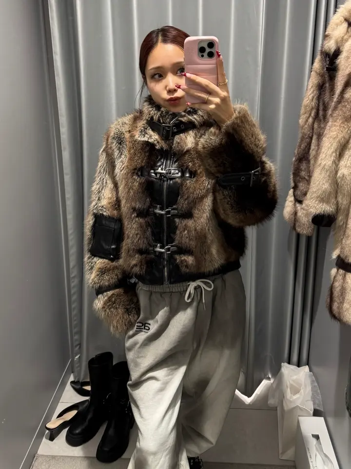 ポイントレザーニュアンスファーブルゾン｜ACLENT（アクレント）