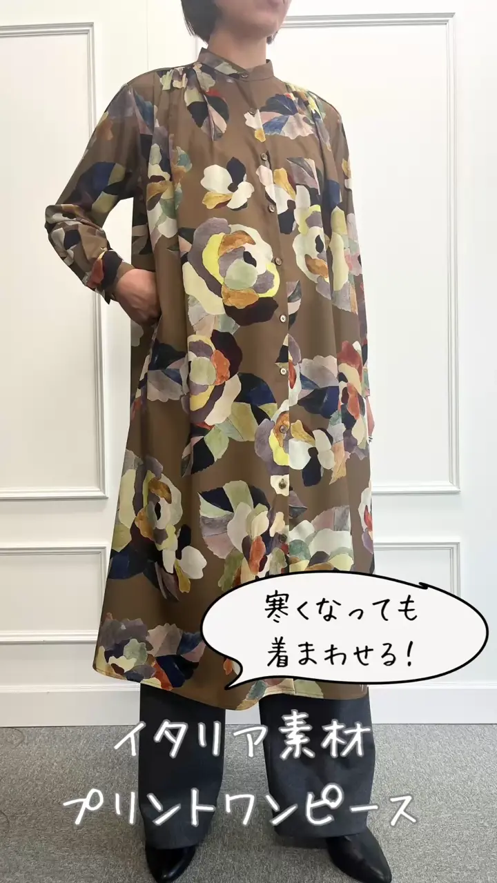 イタリア素材 モチーフプリントワンピース 通販 - ディノス