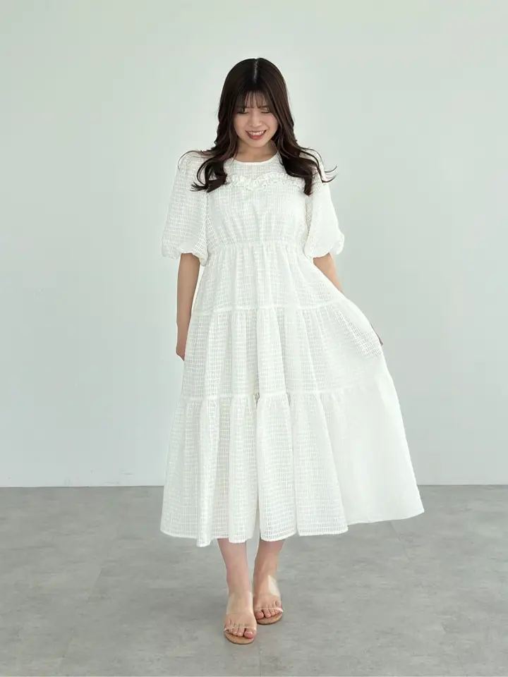 アリーム シアースリーブチェックワンピース シアースリーブチェックワンピース/Areeam（アリーム）のワンピース