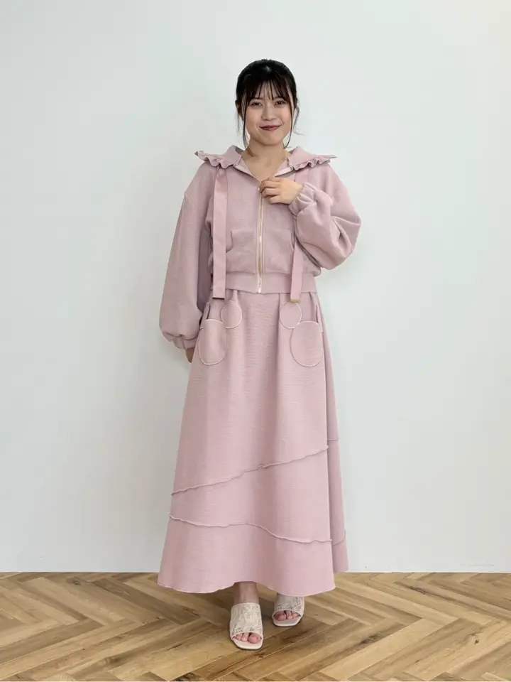 areeam ミッキー/ワッフルパーカー ピンク ミッキー/ワッフルパーカー/Areeam（アリーム）のスウェット・パーカー