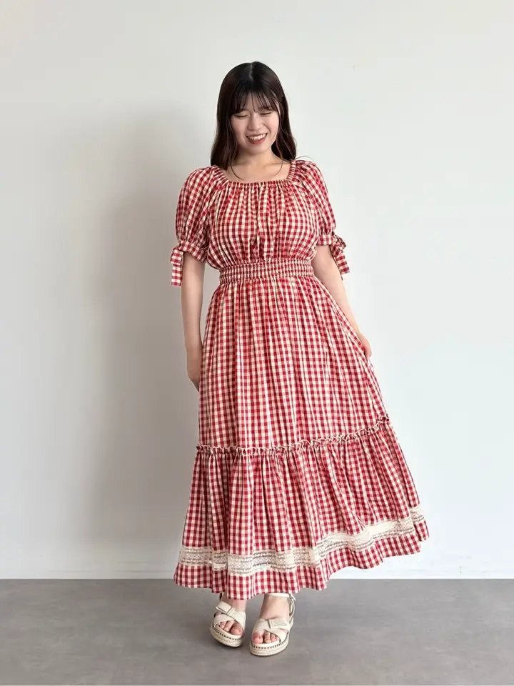 nao⭐︎　support surface ギンガムチェックワンピース nao⭐︎様専用 support surface ギンガムチェックワンピース