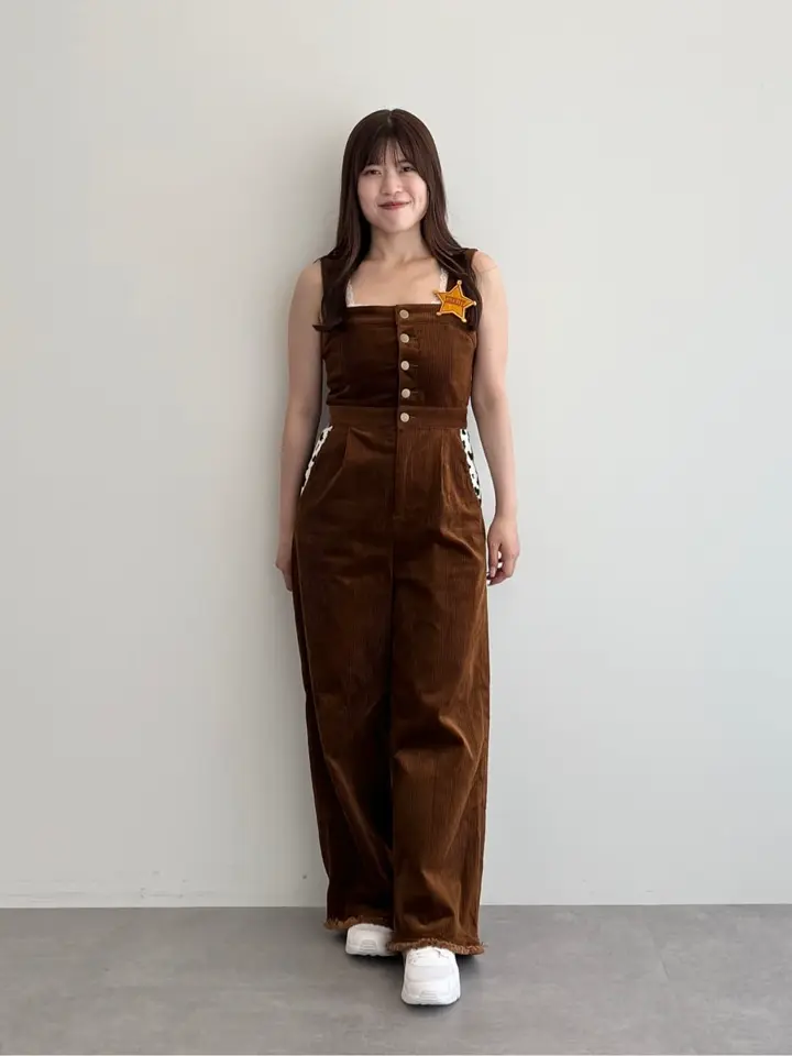 ma liberte by ito コーデュロイオールインワン　美品 ウッディ/コーデュロイサロペット/Areeam（アリーム）のサロペット