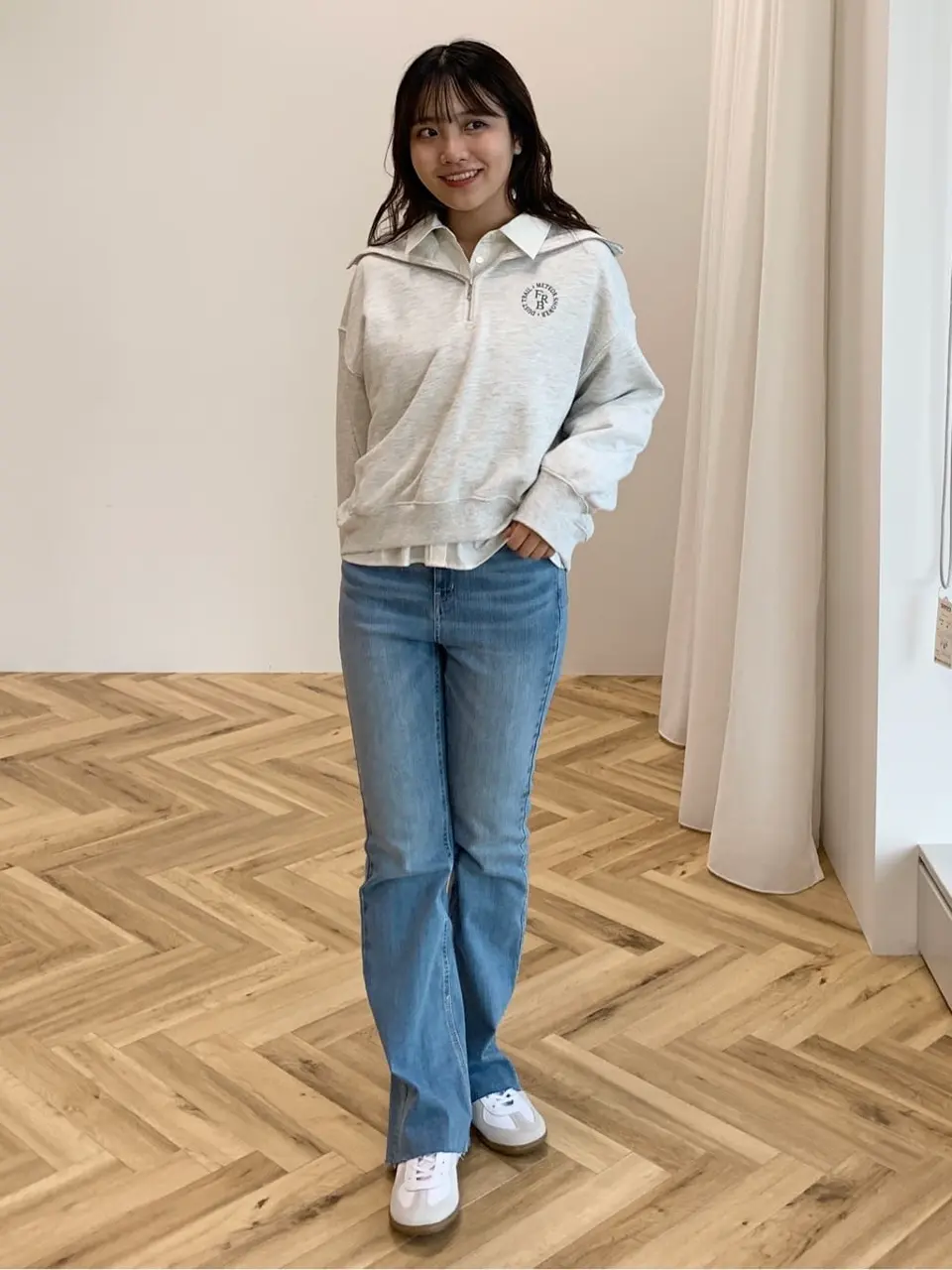 ハーフZIPプルオーバー/earth music&ecology（アース ミュージック