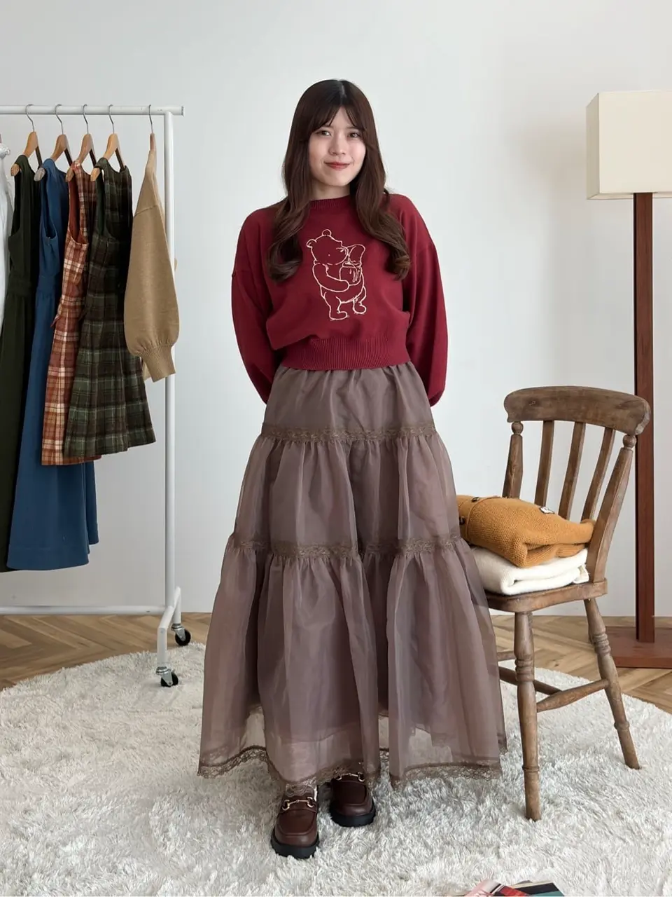 Classic Pooh / 刺繍ニットプルオーバー/Areeam（アリーム）のニット