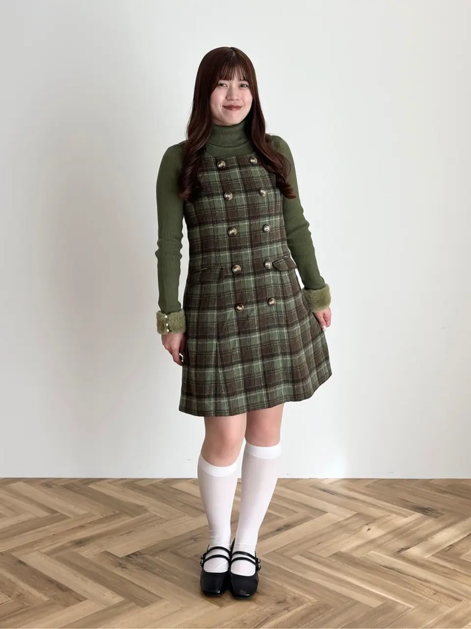 チェックジャンパースカート/Areeam（アリーム）のジャンパースカート