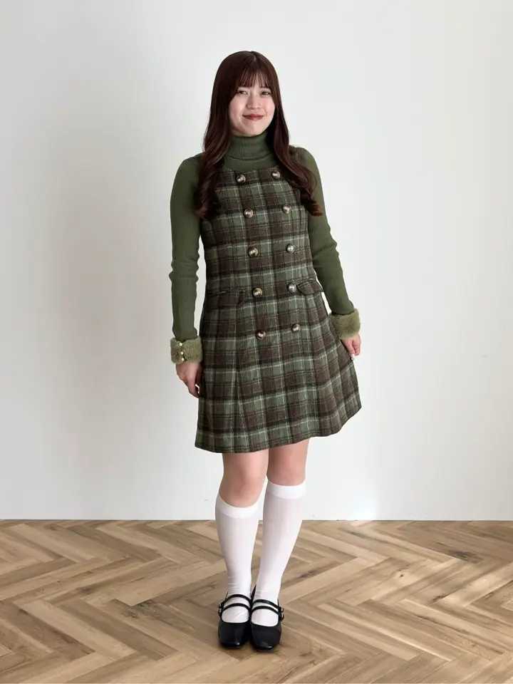 チェックジャンパースカート/Areeam（アリーム）のジャンパースカート