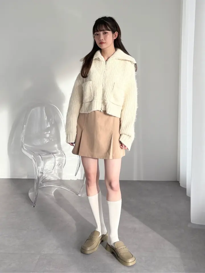 フロントタックミニスカート/earth music&ecology（アース