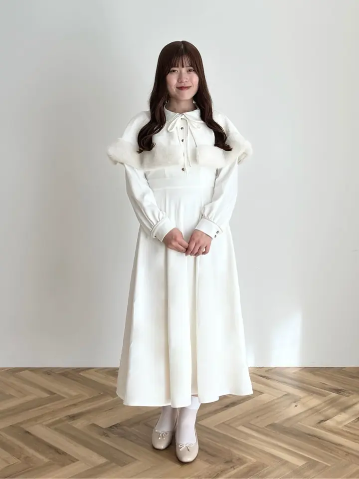 ファーケープ付きワンピース/Areeam（アリーム）のその他ワンピース