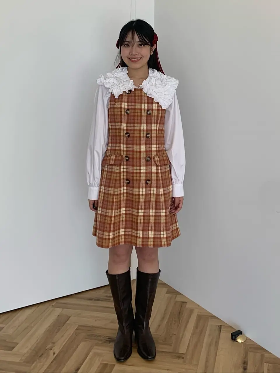 チェックジャンパースカート/Areeam（アリーム）のジャンパースカート