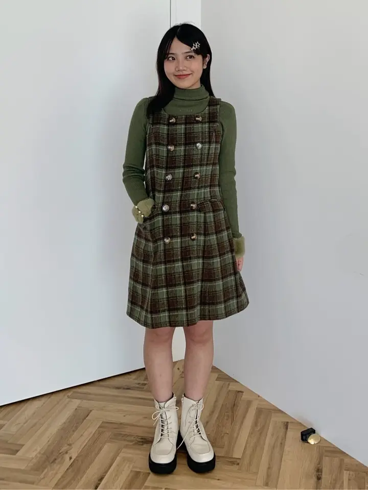 チェックジャンパースカート/Areeam（アリーム）のジャンパースカート