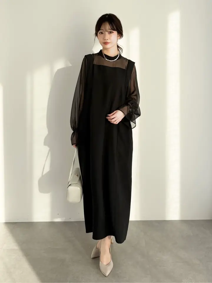 シアー切替えワンピース/CRAFT STANDARD BOUTIQUE（クラフト
