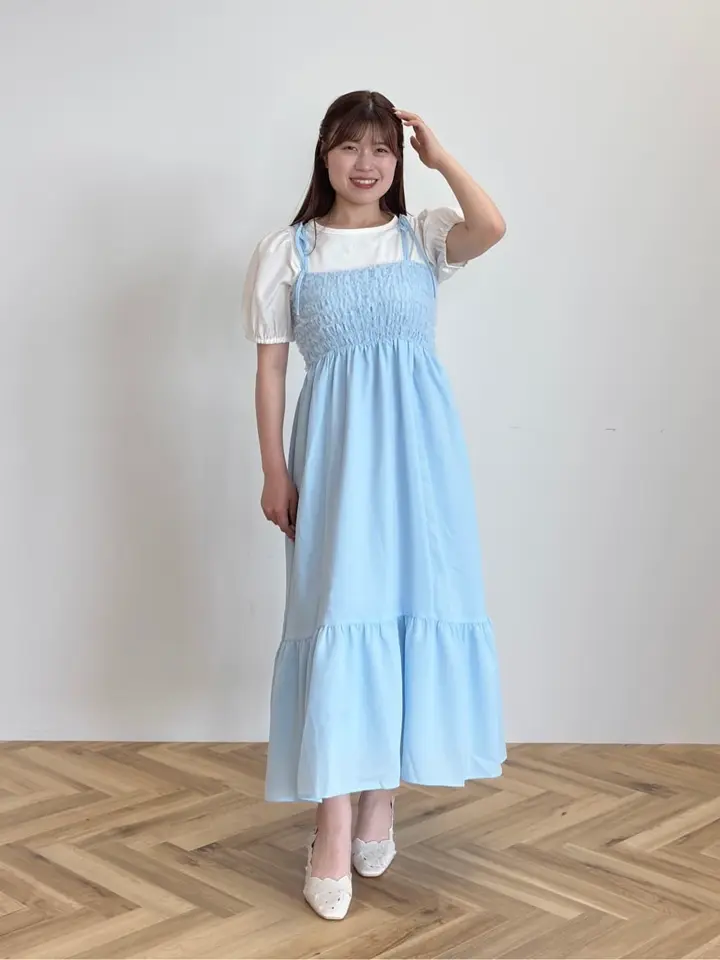 チュールフリルティアードキャミワンピース/Areeam（アリーム）の