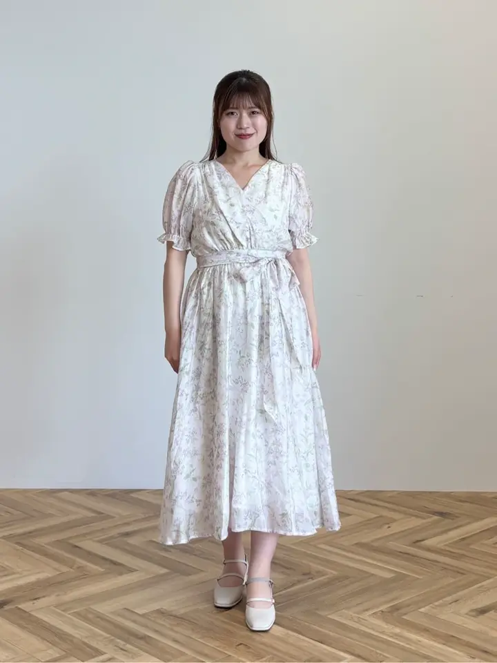 ボタニカルフラワーカシュクールワンピース/Areeam（アリーム）の