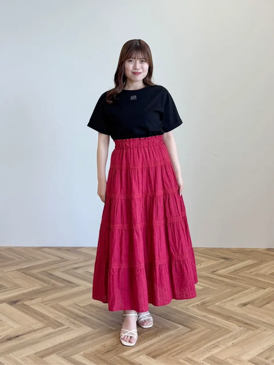 コットンレーススカート/Areeam（アリーム）のフレアスカート