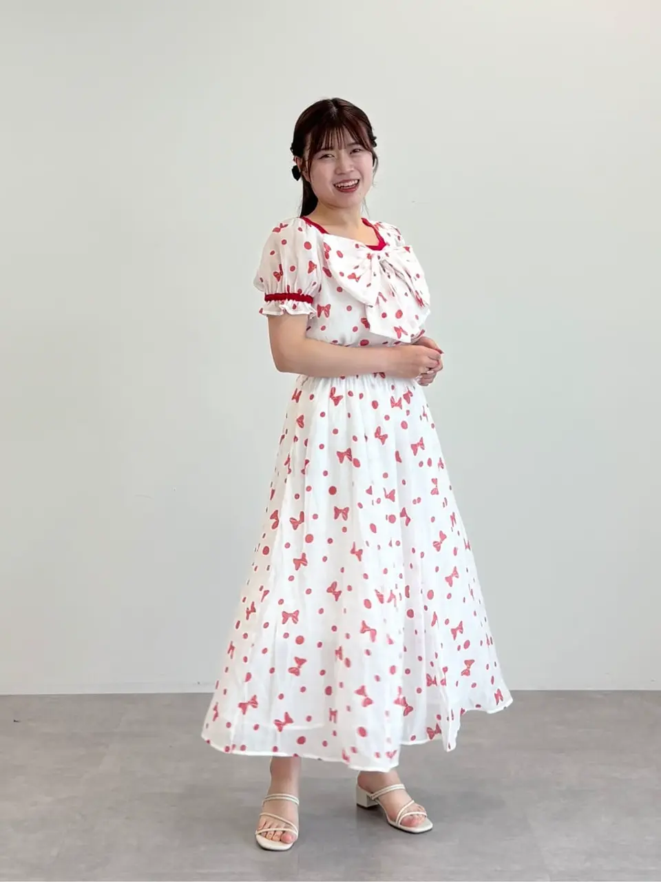 ミニー / 総柄リボンブラウス/Areeam（アリーム）のブラウス