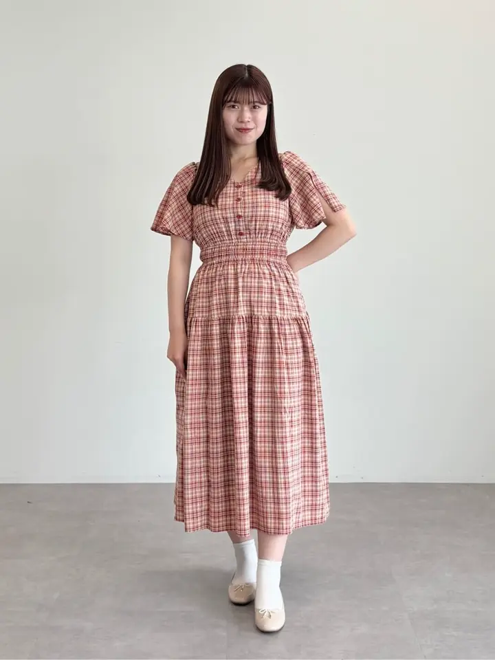 スリットスリーブチェックワンピース/Areeam（アリーム）のその他
