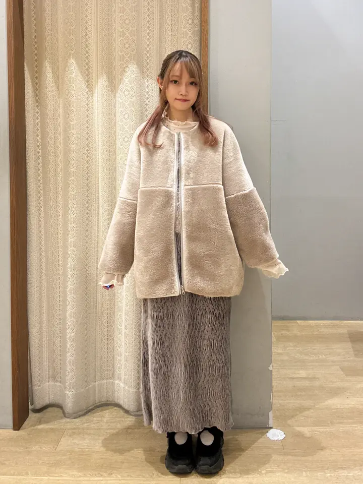 アースミュージック＆エコロジー（earth music&ecology）/ノーカラーフェイクムートンコート 9217560_213616_1_t_720_2025110