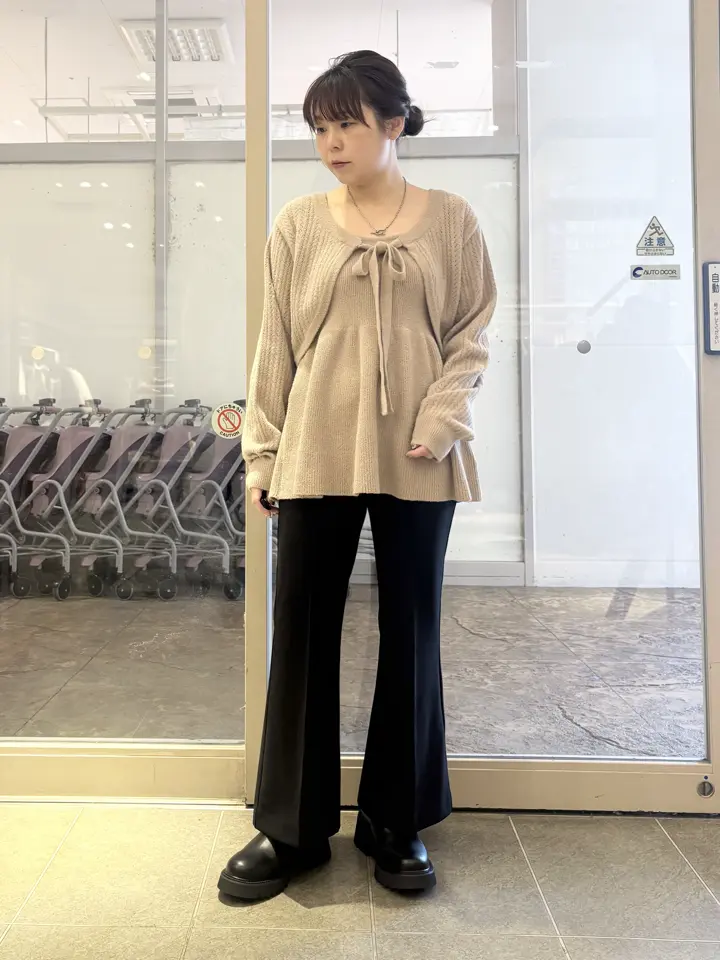 ≪USED≫SET2点ショートボレロ＋ペプラムニットキャミ/earth