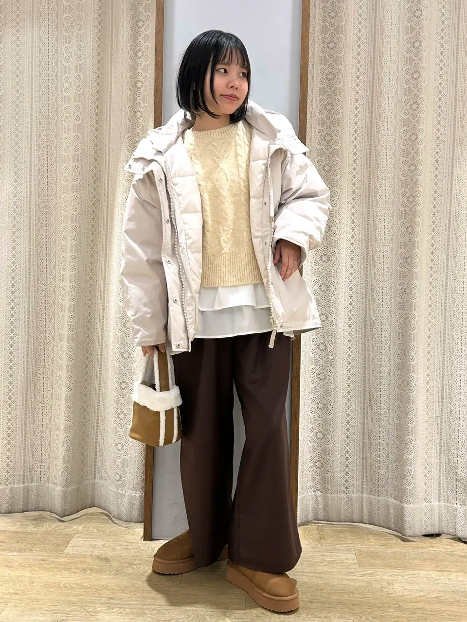 あったかフェミニンインナー(シャツヘム)/earth music&ecology（アース