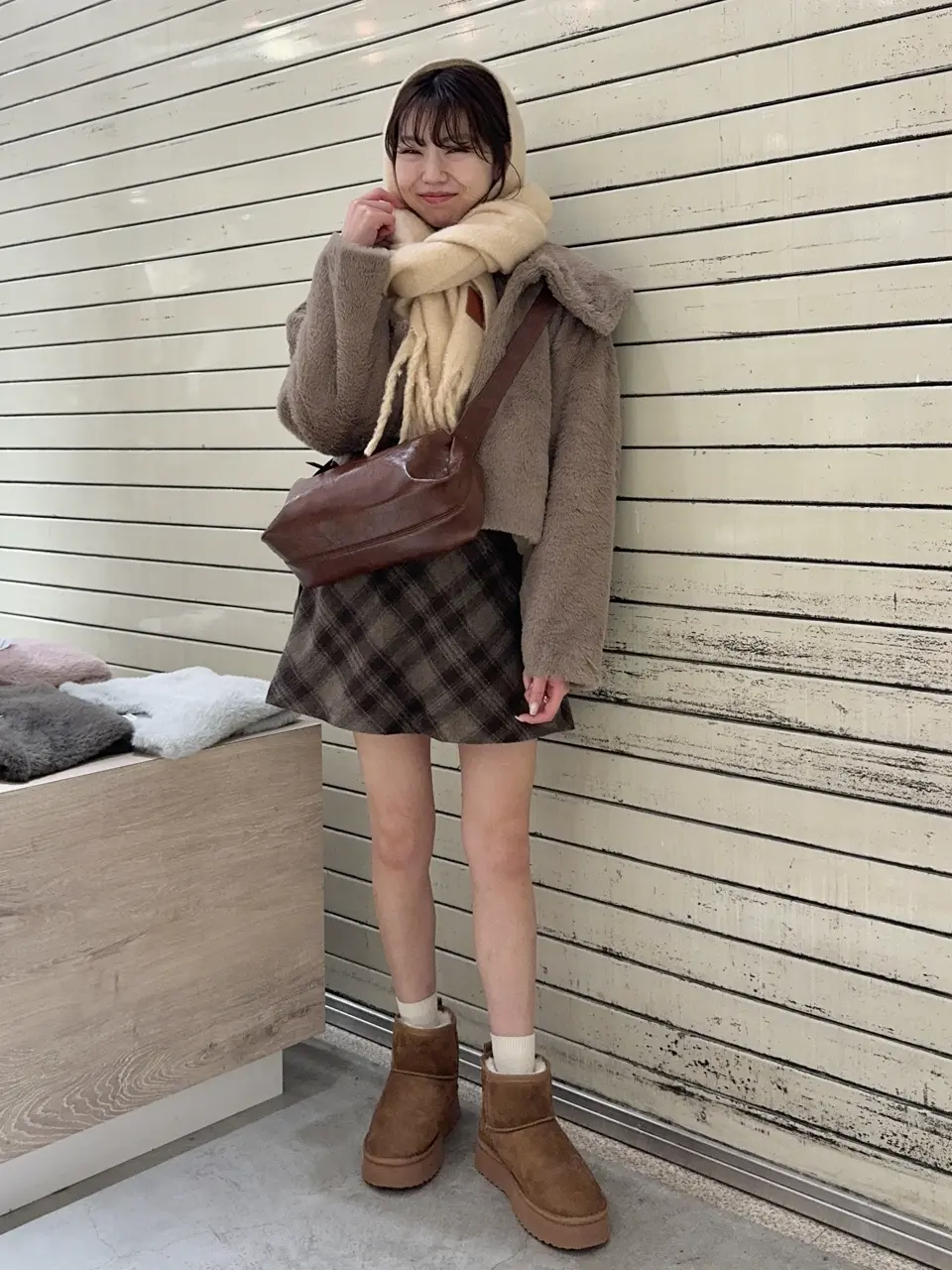 ORiental TRaffic ムートンタッチブーツ/earth music&ecology（アース