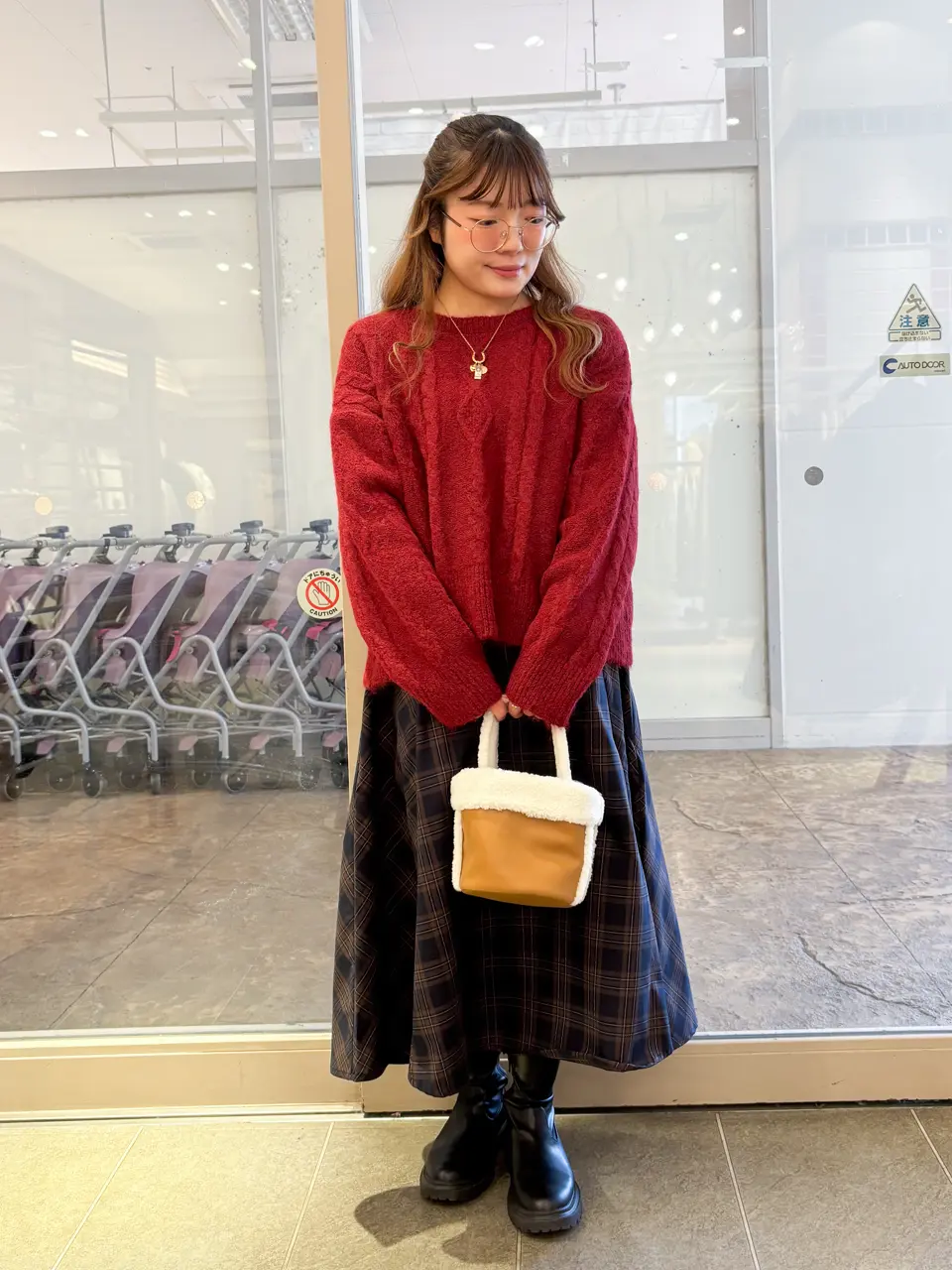 モヘヤタッチケーブルニットプルオーバー/earth music&ecology（アース