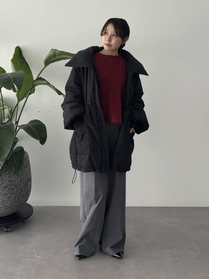 モヘヤタッチケーブルニットプルオーバー/earth music&ecology（アース