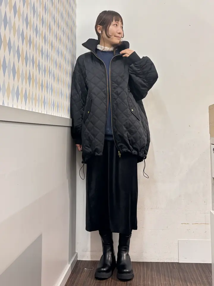 キルティングバルーンコート/earth music&ecology（アース