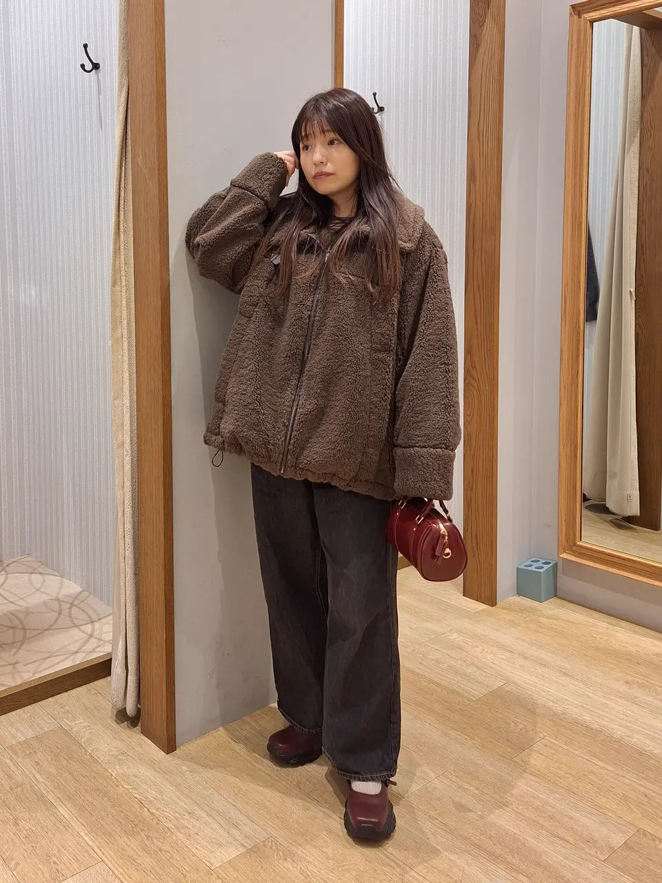 ボアZIPブルゾン/earth music&ecology（アース ミュージック