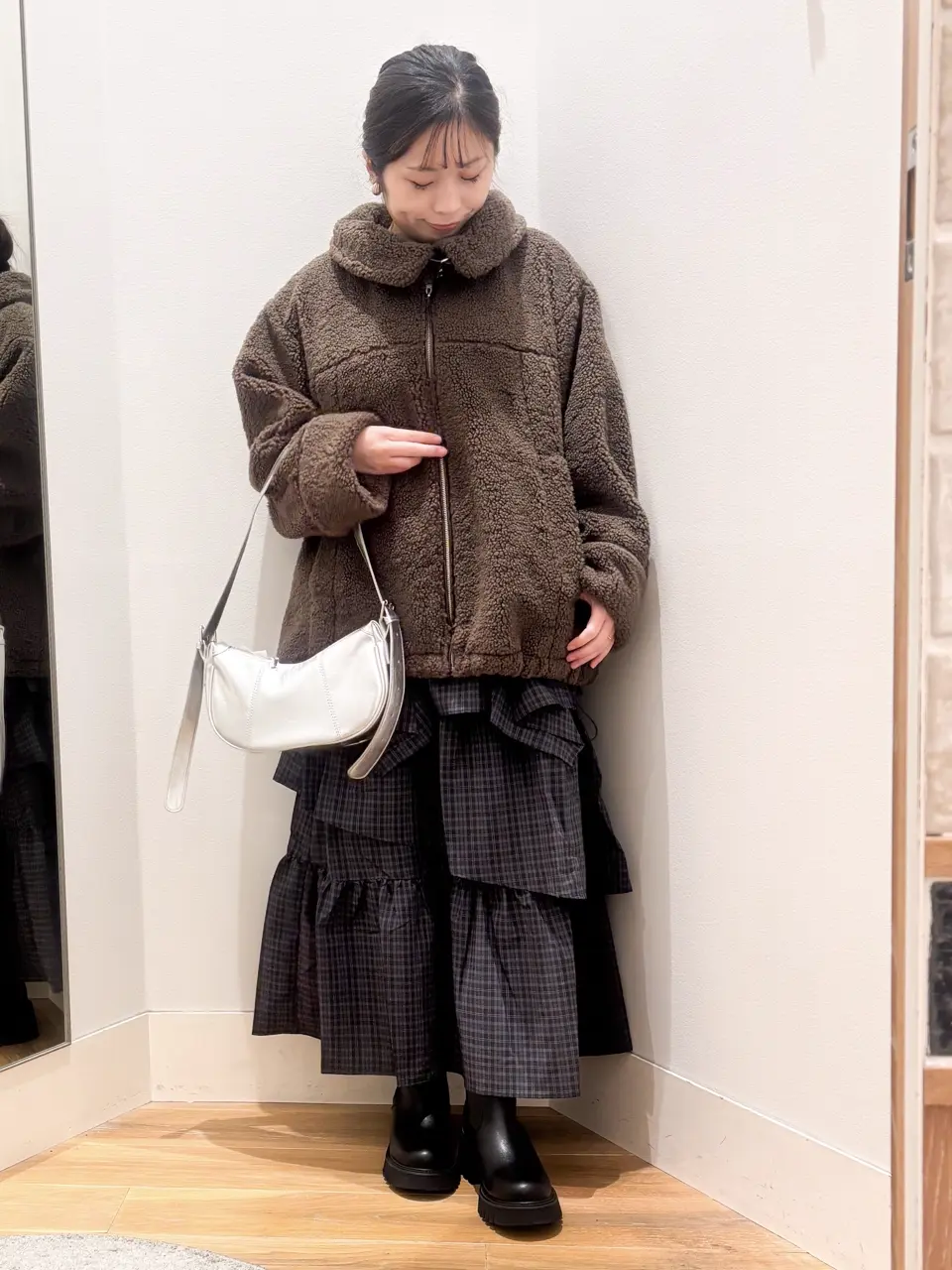 ボアZIPブルゾン/earth music&ecology（アース ミュージック