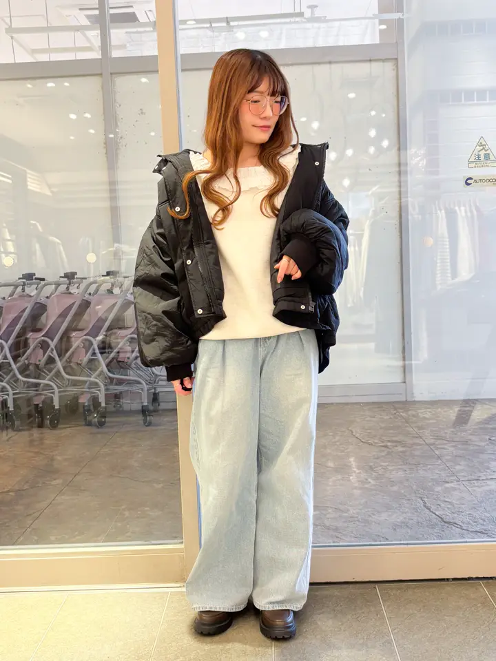【MHL.】リネン×コットン生地ウエストコード付き短丈ブルゾン　ホワイト MHL.（エムエイチエル）の「WORKWEAR COTTON LINEN（ブルゾン）」 - WEAR