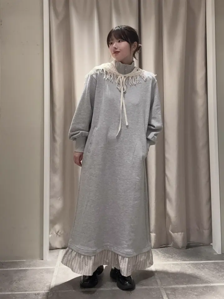 【m-mefu】メフウ コットン100%グラフィック柄イレギュラーヘムワンピース 10979084_010558_1_t_720_202603