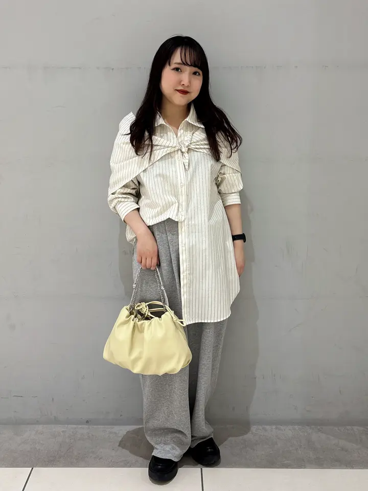earth music&ecology  スキッパーシャツ&スカート 2点セット SET2点】スカーフ付きスキッパーシャツ/earth music&ecology（アース