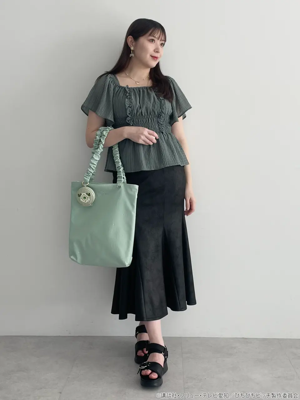 アクアピッチ イメージ 刺繍ポーチ/earth music&ecology（アース