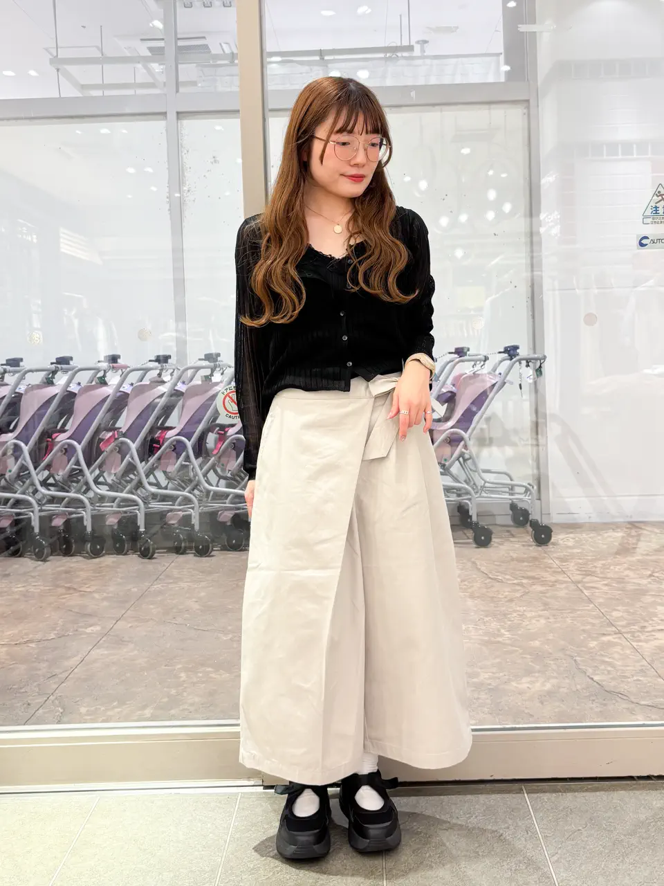 ≪USED≫ラップハーフパンツ/earth music&ecology（アース