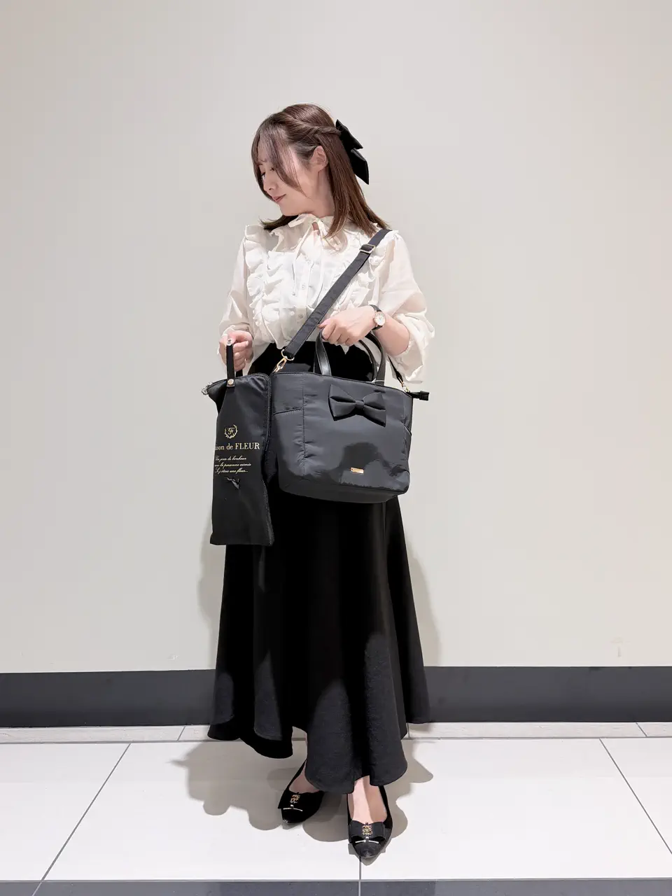 撥水加工】2Wayトートバッグ/Maison de FLEUR（メゾン ド フルール）の