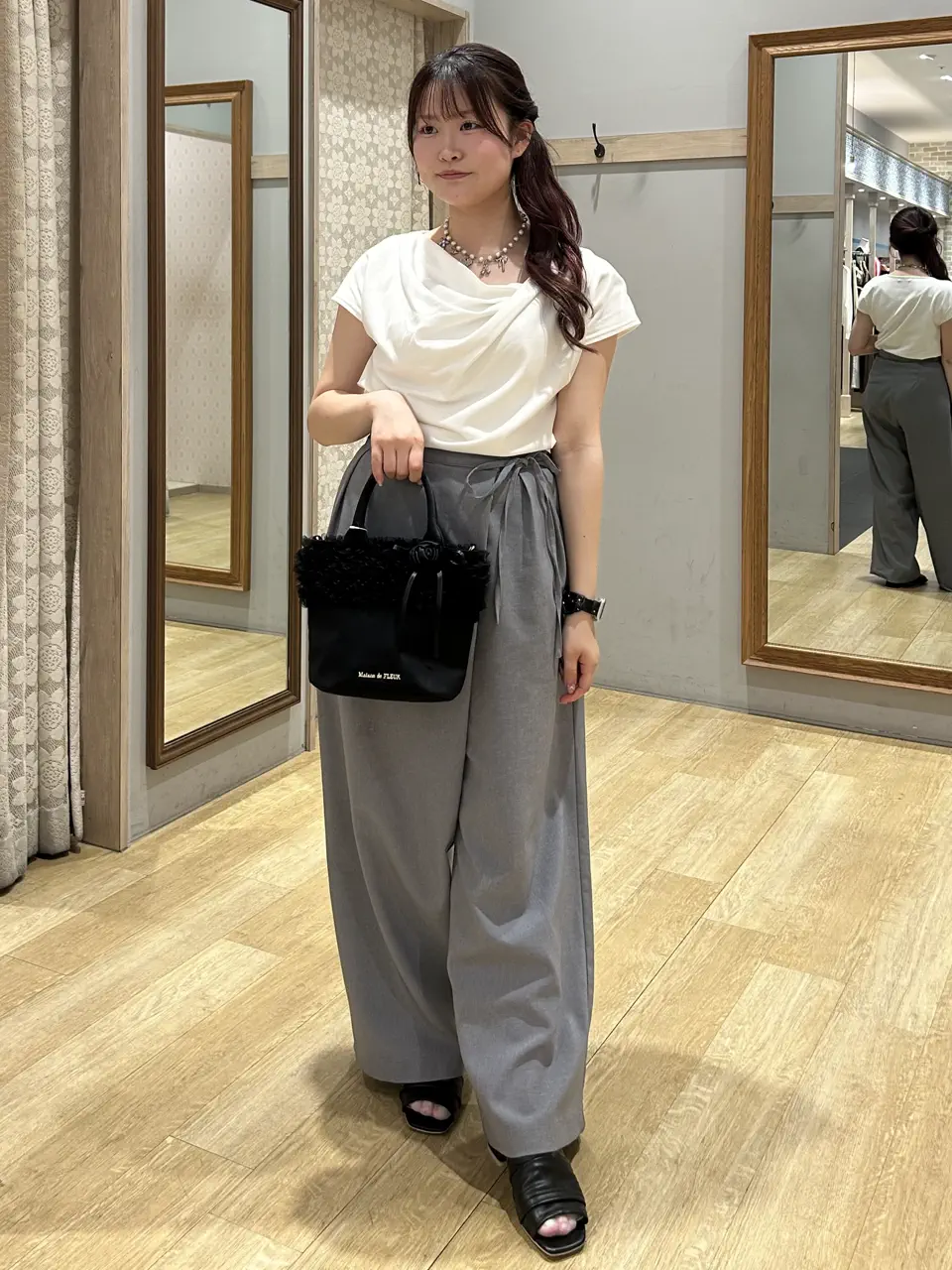 19AW 辞書ラップパンツ ラップパンツ/earth music&ecology（アース ミュージック＆エコロジー