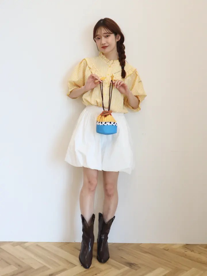 WEB・一部店舗限定】ヴィンテージ風フリルブラウス/TOY STORY/earth