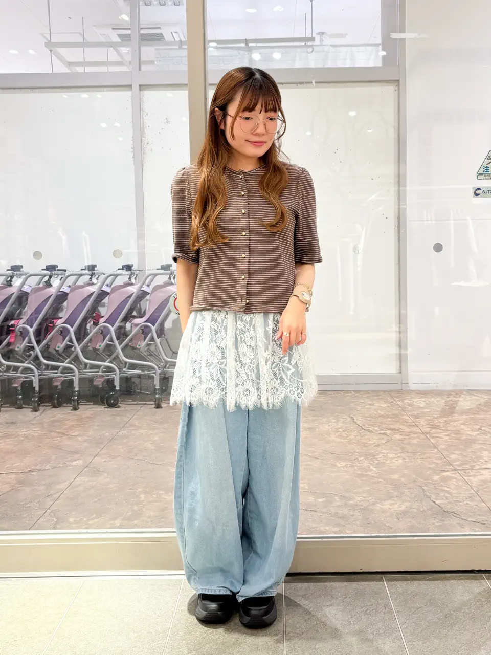 yukiちゃん♡toff　強ストレッチ　折り返し風デザイン　デニム 7/2/2026のyukiの投稿