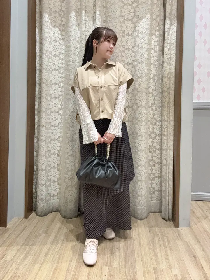 ボビニーロープ♡巾着付き バンブーハンドル マルシェバッグ♡ マルチWAY巾着バッグ/earth music&ecology（アース ミュージック