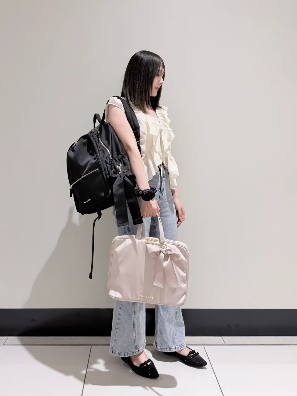 撥水加工/19L】ポケットリュック/Maison de FLEUR（メゾン ド フルール