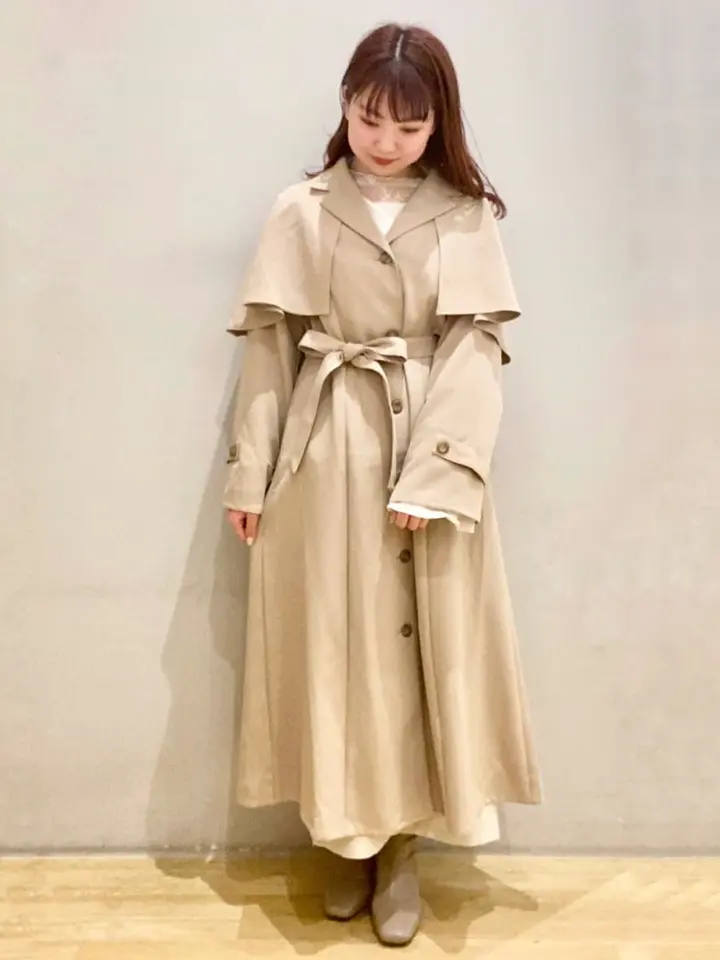 マルチケープトレンチコート/earth music&ecology（アース