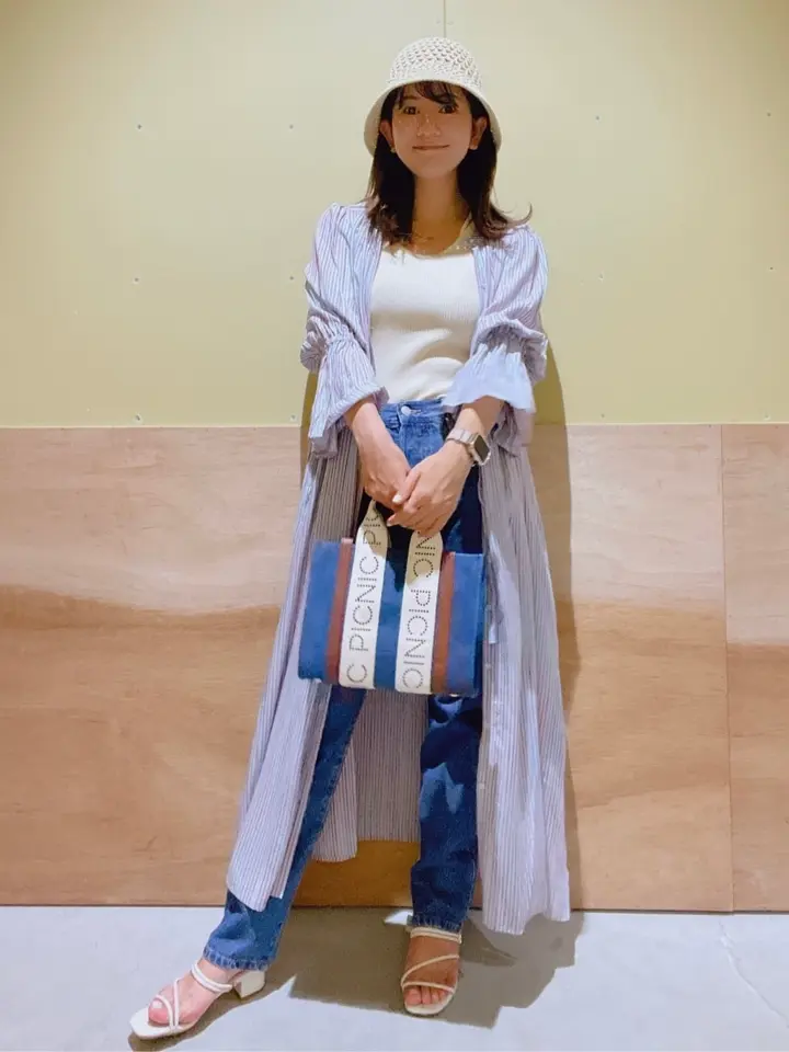 マルチストライプワンピース/earth music&ecology（アース