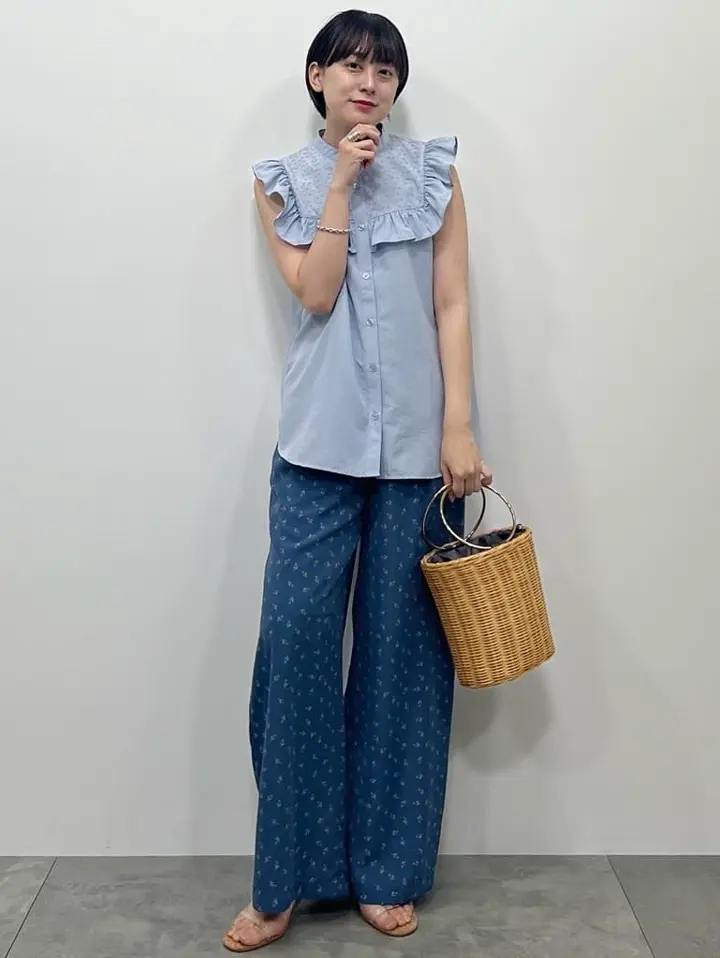 花柄ワイドパンツ/earth music&ecology（アース ミュージック