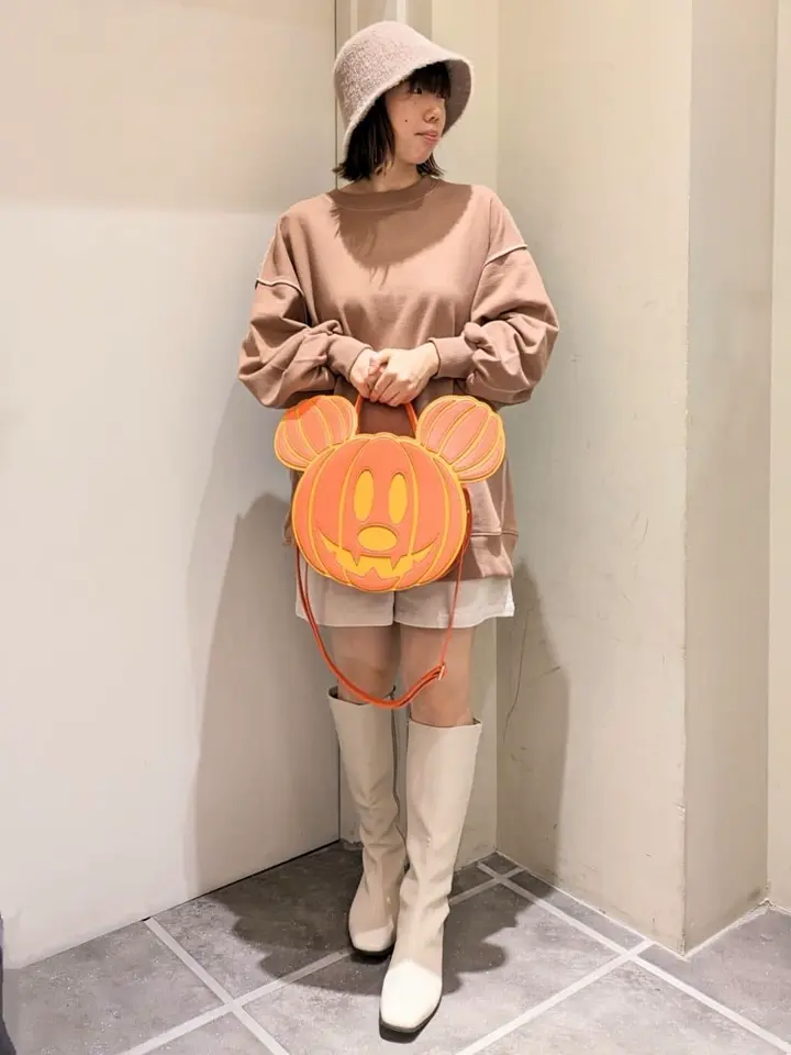 アリーム Areeam ミッキー かぼちゃ バッグ　ハロウィン　パンプキン ミッキー/かぼちゃショルダーバッグ/Areeam（アリーム）の