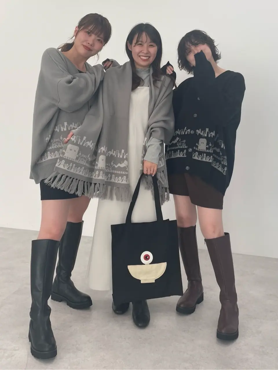 ゲゲゲの鬼太郎ニットストール/earth music&ecology（アース