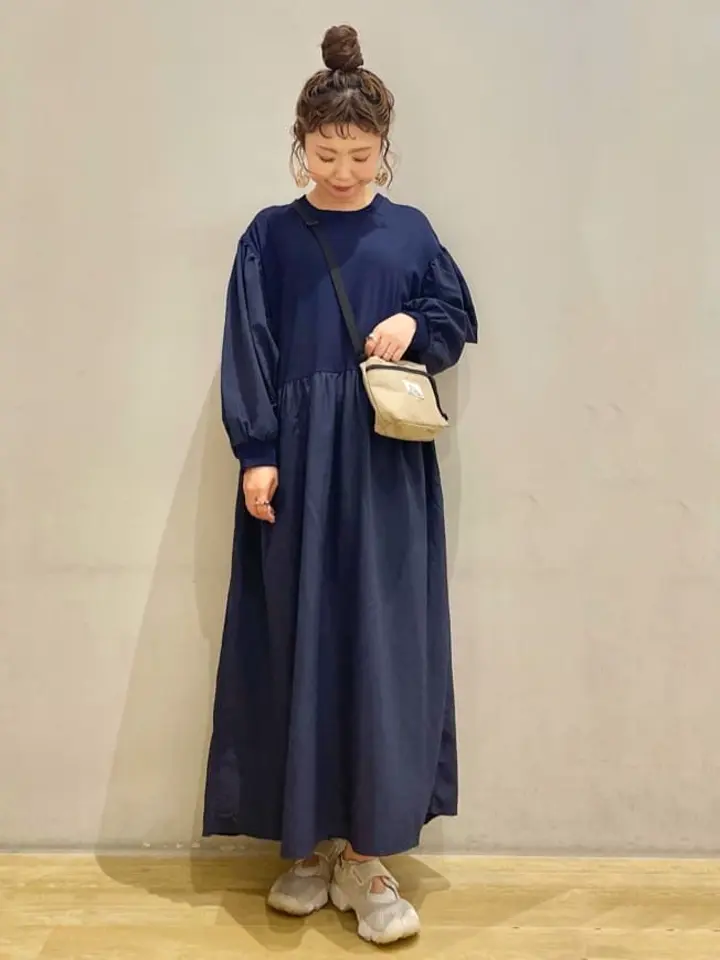 ドッキングギャザーワンピース/earth music&ecology（アース