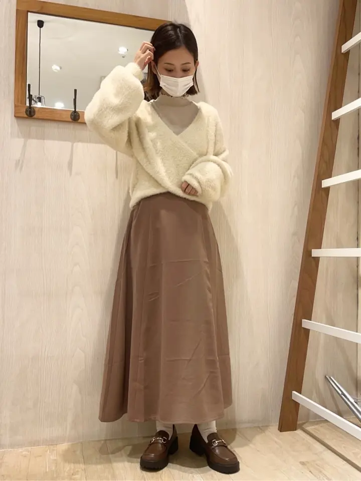 ラメテレコハイネックプルオーバー/earth music&ecology（アース