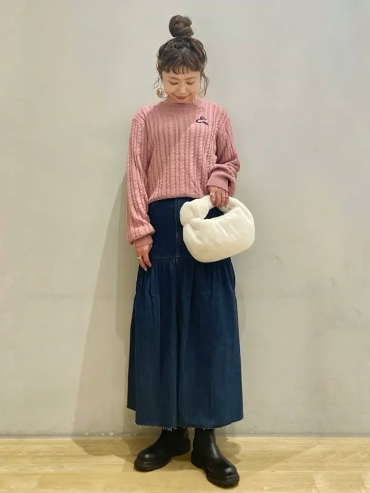 Lee×e.m.a.e.デニムフリルスカート/earth music&ecology（アース